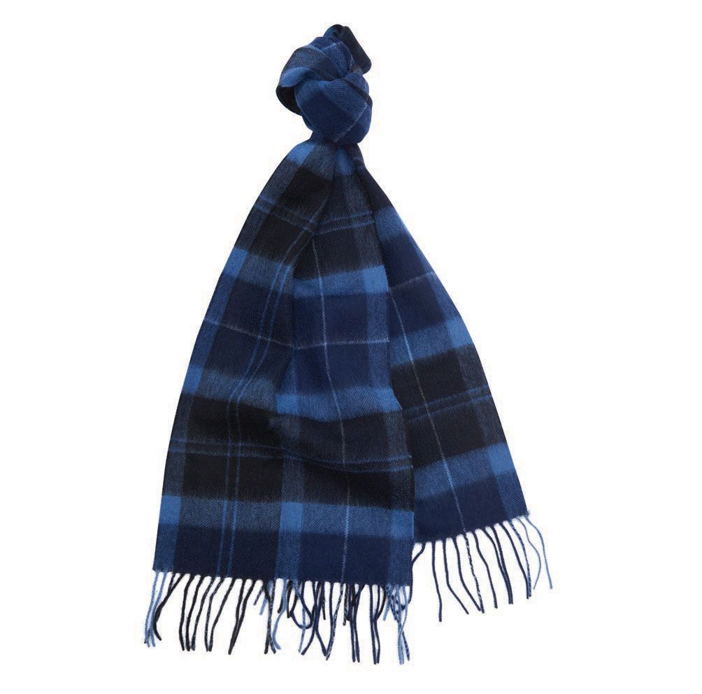 Barbour Holden Lambswool and Cashmere Scarves Muted Seaweed Tartan ...