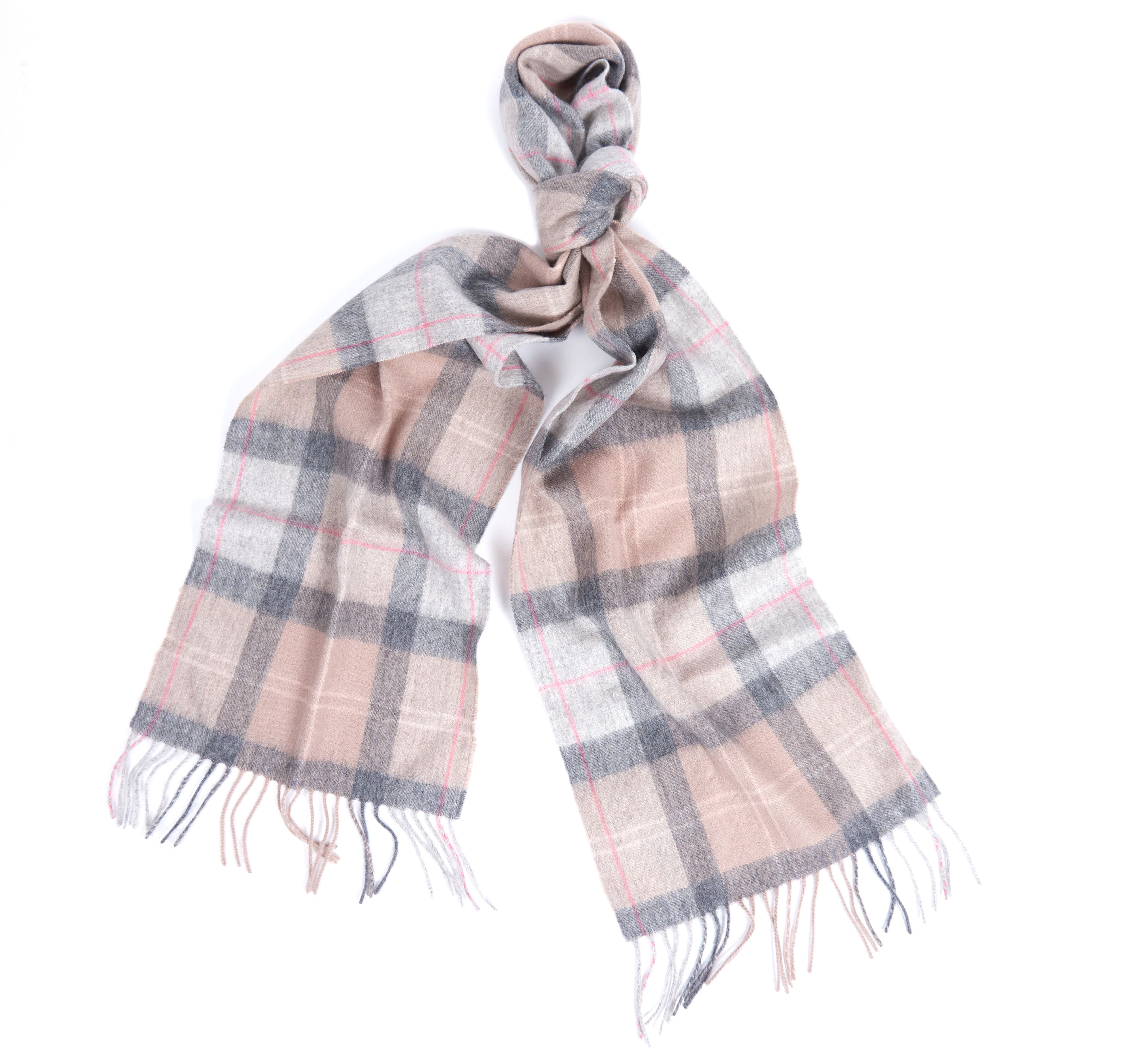 Barbour Lambswool & Cashmere Beige scarves - Mullaney Brothers